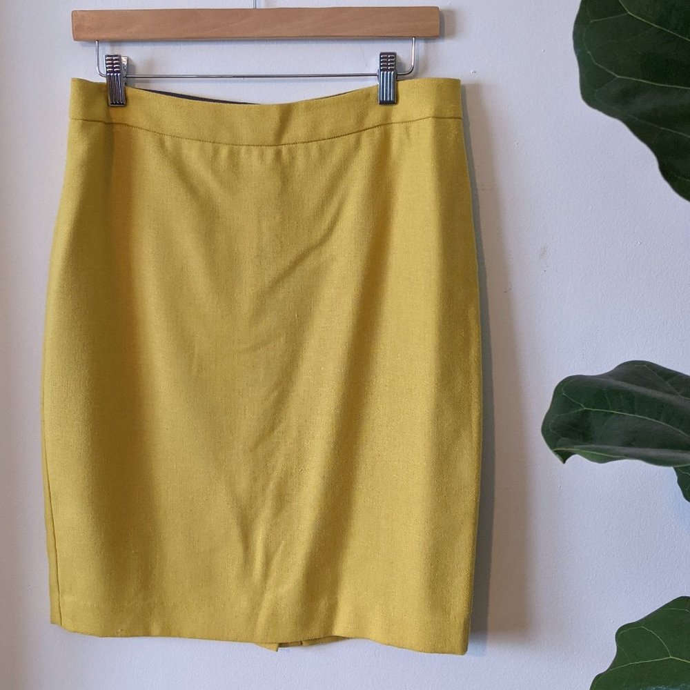 CAbi | Mustard Yellow Pencil Skirt Sz 6